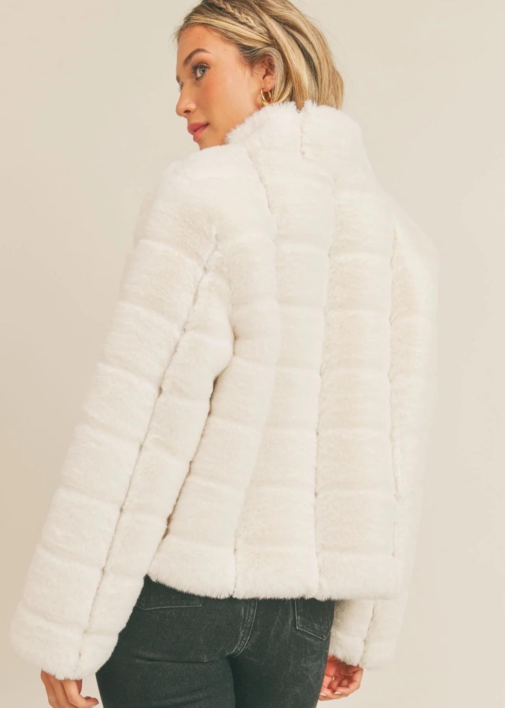 SADIE&SAGE MANTEAU VEGAN FUR JACKET
