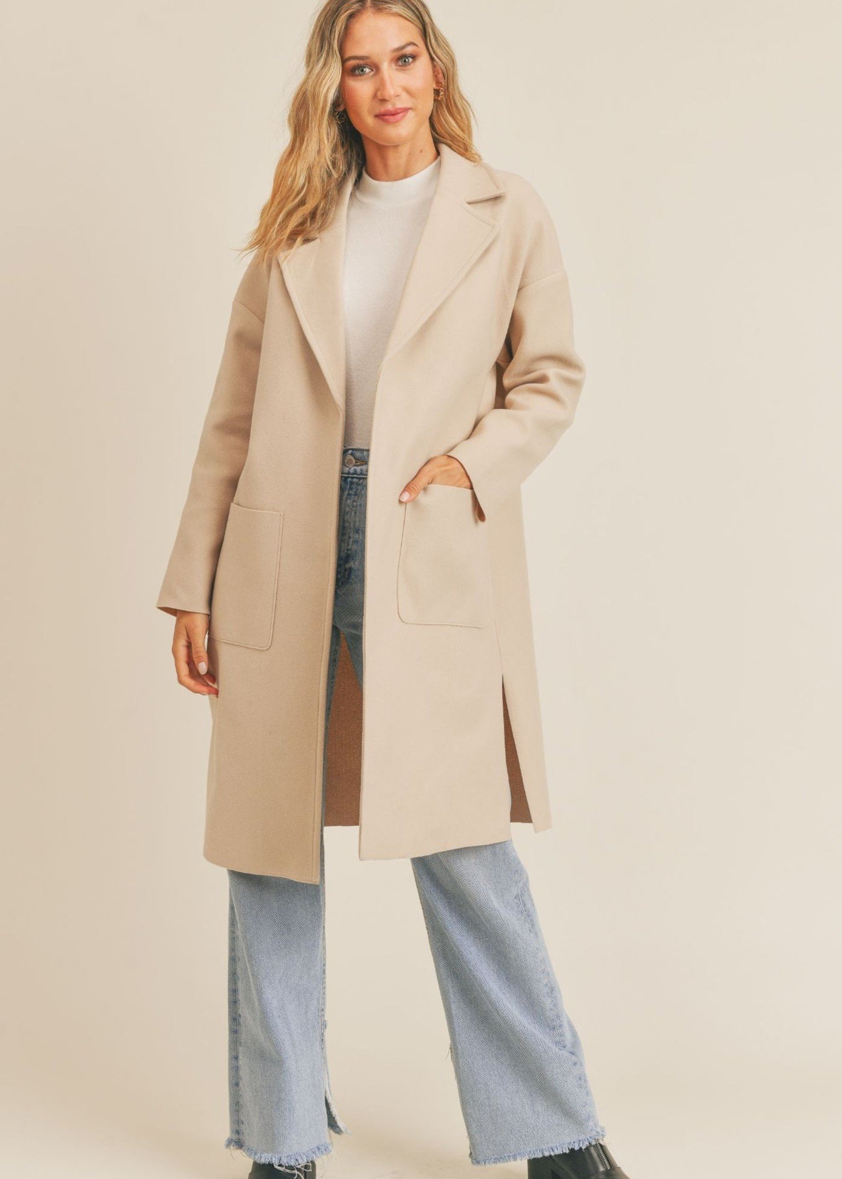 MANTEAU ALL LONG COAT SAND