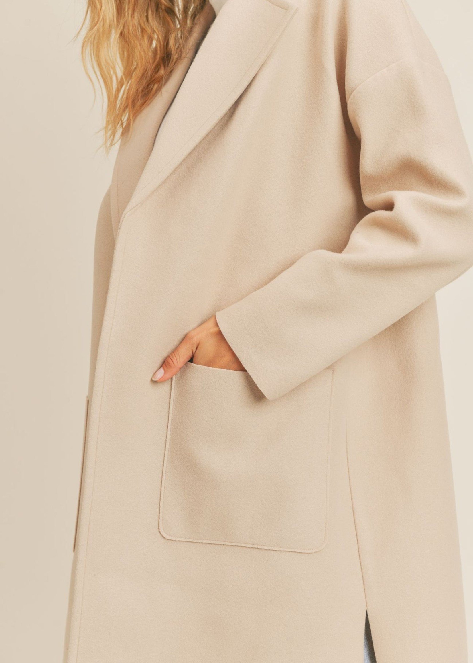 MANTEAU ALL LONG COAT SAND
