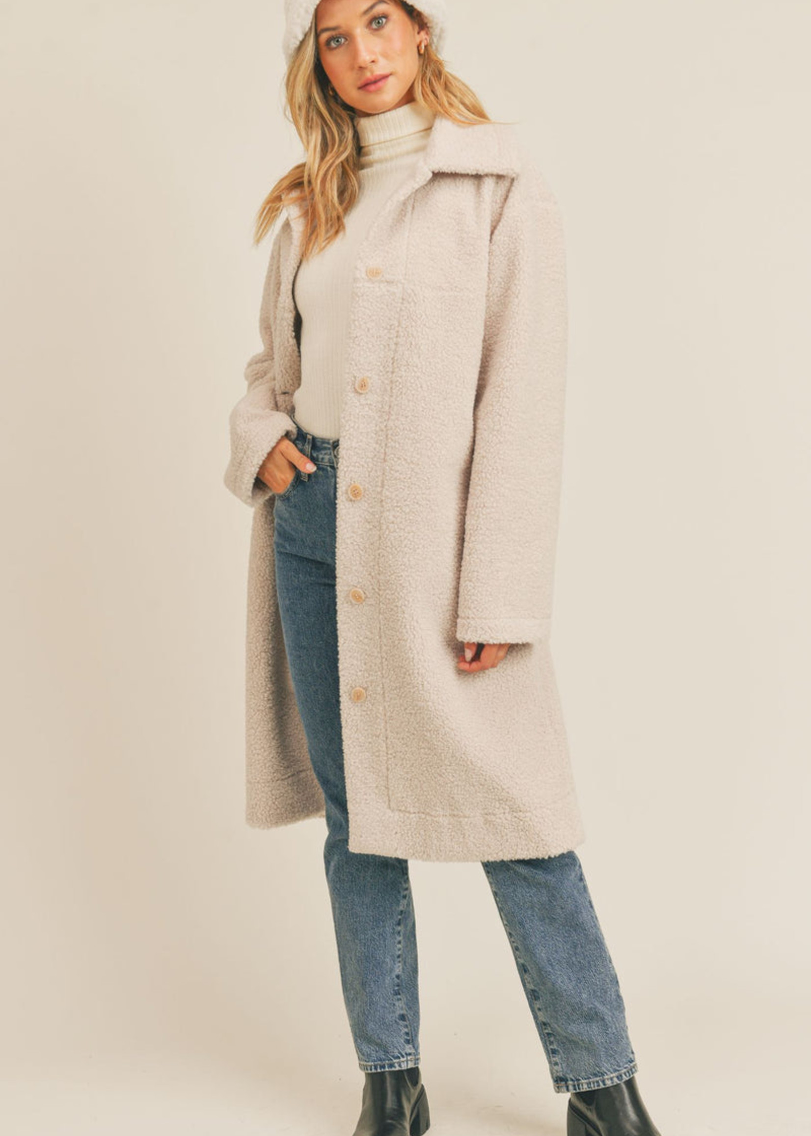 MANTEAU FANTASY TEDDY LONG COAT