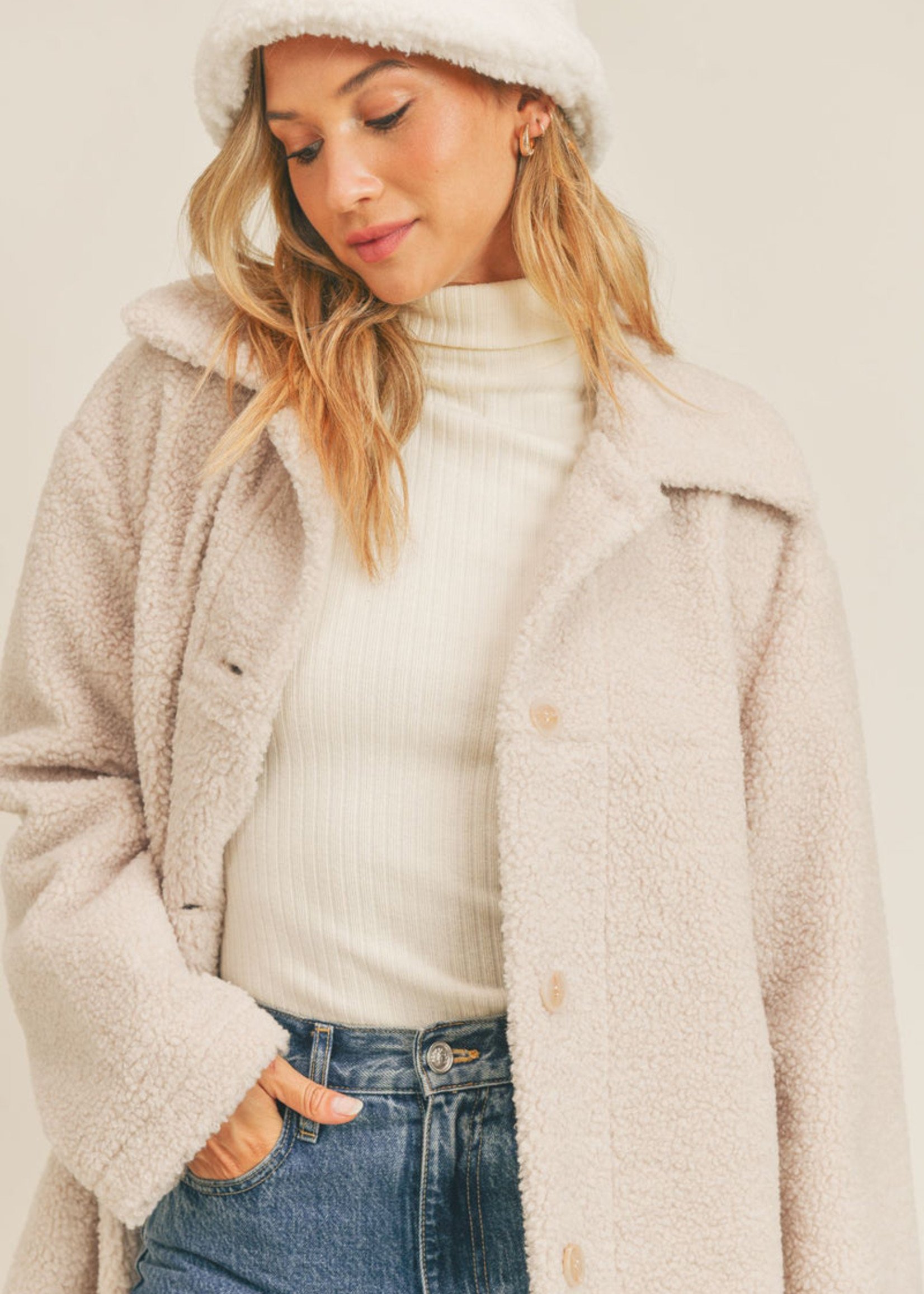 MANTEAU FANTASY TEDDY LONG COAT